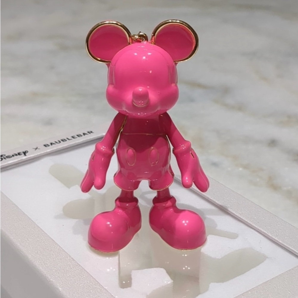 Mickey Mouse x Baublebar pink bag charm